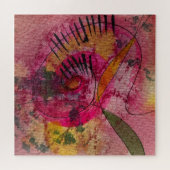 Puzzle Aquarelle Et Encre Belle Peinture Abstraite (Horizontal)