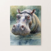 Puzzle Aquarelle Ethereal Hippo (Vertical)