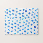 Puzzle Aquarelle étoilée - bleu (Horizontal)