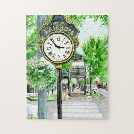 Puzzle Aquarelle Fairhope Alabama (Vertical)