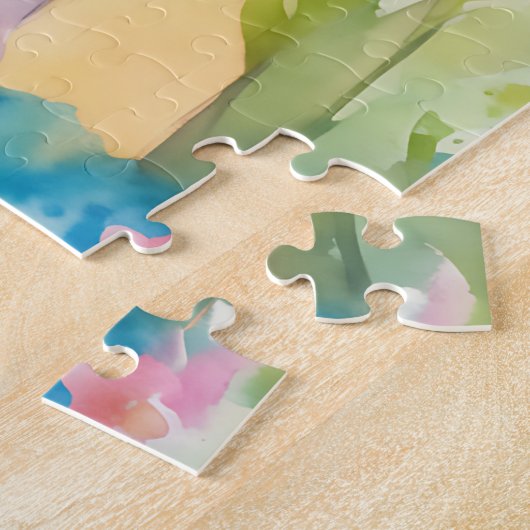 Puzzle Aquarelle Faune Eléphant (Côté)