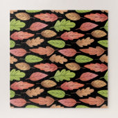 Puzzle Aquarelle feuilles d'automne : motif transparent (Horizontal)