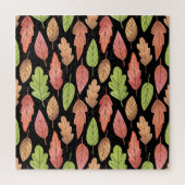 Puzzle Aquarelle feuilles d'automne : motif transparent (Vertical)