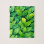 Puzzle Aquarelle Feuilles verts (Vertical)