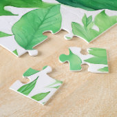 Puzzle Aquarelle Feuilles verts (Côté)
