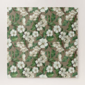 Puzzle Aquarelle Fleurs Apple : Motif Vintage. (Horizontal)