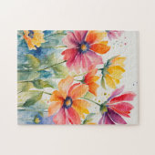 Puzzle Aquarelle Florale (Horizontal)