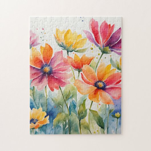 Puzzle Aquarelle Florale (Vertical)