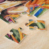 Puzzle Aquarelle florale du mignon Roi animal sauvage (Côté)