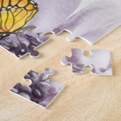 Puzzle Aquarelle florale mauve 2025 (Côté)