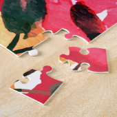 Puzzle Aquarelle Florale rose pâle (Côté)