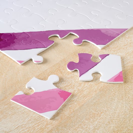 Puzzle Aquarelle géométrique Motif Abstrait sans couture (Côté)