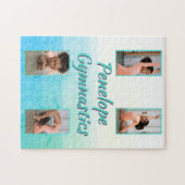 Puzzle Aquarelle Gradient Nom personnalisé, Sport & Photo (Horizontal)