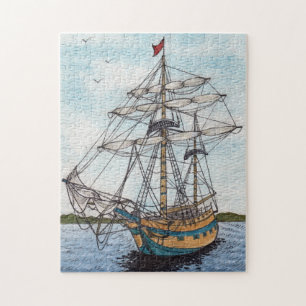 Puzzle Aquarelle grande de bateau