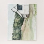 Puzzle Aquarelle Grange blanche (Vertical)