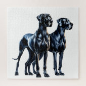Puzzle Aquarelle Great Danes (Vertical)