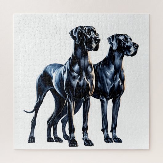 Puzzle Aquarelle Great Danes (Vertical)