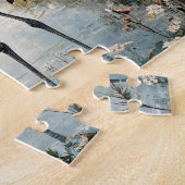 Puzzle Aquarelle Grue Sandhill sur un étang (Côté)