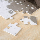 Puzzle Aquarelle Hereford Vache dans la grange (Côté)