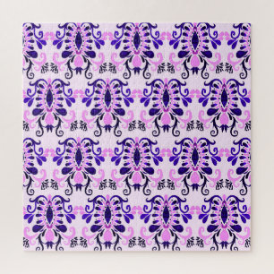Puzzle Aquarelle Ikat : Tribal Ethnic Seamless