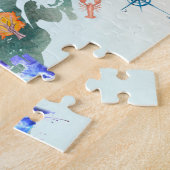 Puzzle Aquarelle illustrée Carte de l'art canadien (Côté)