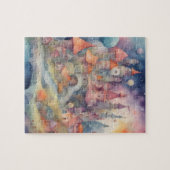 Puzzle Aquarelle Imaginaire Colorful Magic Kingdom Châtea (Horizontal)