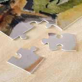 Puzzle Aquarelle jaune trompettes avec branches brunes