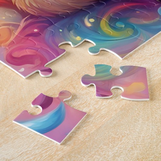 Puzzle Aquarelle Jolie fentes colorées (Côté)