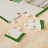 Puzzle Aquarelle Joyeuses Fêtes Noël Élégant (Côté)