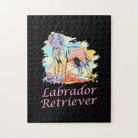 Puzzle Aquarelle Labrador Retriever (Vertical)