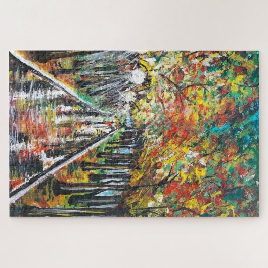 Puzzle Aquarelle - L'automne arrive - Choisir la taille (Horizontal)