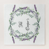 Puzzle Aquarelle lavande eucalyptus bohobotanique (Vertical)