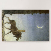 Puzzle Aquarelle « Leap the Elk » de John Bauer (Horizontal)