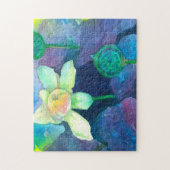 Puzzle Aquarelle Lotus Fleur (Vertical)