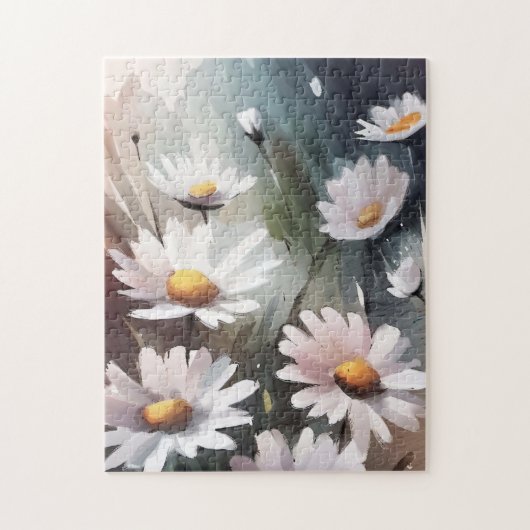 Puzzle Aquarelle marguerite mignonne motif floral (Vertical)