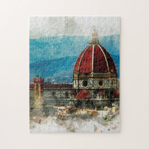 Puzzle Aquarelle méditerranéenne de Florence