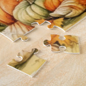 Puzzle Aquarelle mignonne Citrouilles Merci Grateful béni (Côté)