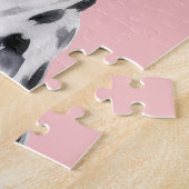 Puzzle Aquarelle mignonne Dalmation Chien/Fleurs (Côté)