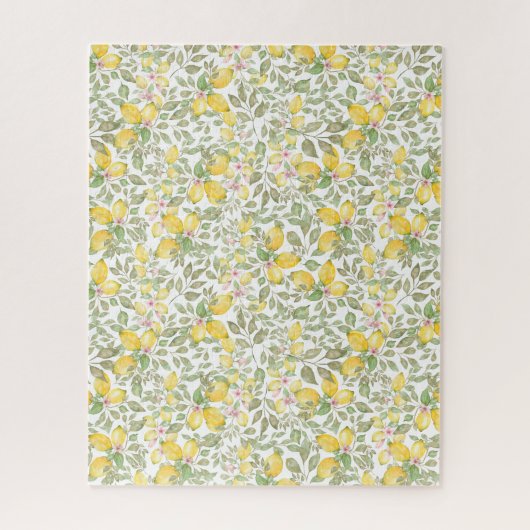 Puzzle Aquarelle moderne Citrons Motifs Arômes (Vertical)