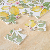 Puzzle Aquarelle moderne Citrons Motifs Arômes (Côté)