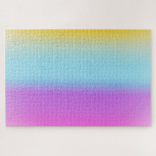 Puzzle Aquarelle moderne colorée Rainbow dégradé