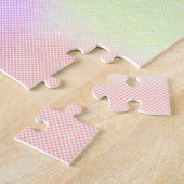Puzzle Aquarelle moderne colorée Rainbow dégradé (Côté)