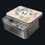 Puzzle Aquarelle moderne Fleurs roses Monogrammes<br><div class="desc">Aquarelle moderne Fleurs roses Monogrammes</div>
