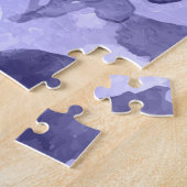 Puzzle Aquarelle monochrome violet mauve (Côté)