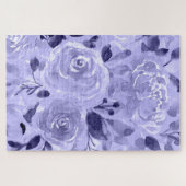 Puzzle Aquarelle monochrome violet mauve (Horizontal)