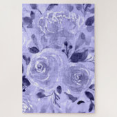 Puzzle Aquarelle monochrome violet mauve (Vertical)