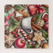 Puzzle Aquarelle Motifs de Noël (Horizontal)