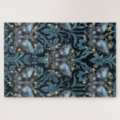 Puzzle Aquarelle mystique Bleu et doré Night Moth (Horizontal)