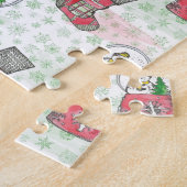 Puzzle Aquarelle Noël Snowman (Côté)