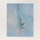 Puzzle Aquarelle Ocean Blue Whale (Vertical)